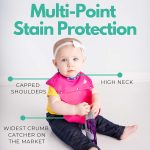 Only High Neck Baby Bib Made from Premium Food-Grade Silicone - Waterproof Design Keeps Your Little One Dry and Clean Protecting Their Clothes from Spills and Stains. - Image 3